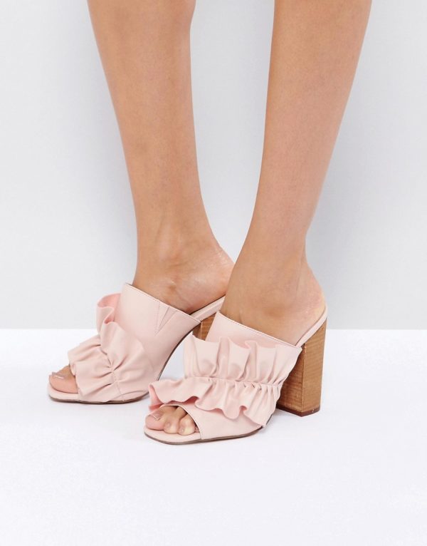 ASOS TALENT SCOUT Ruffle Mules - Liyanah