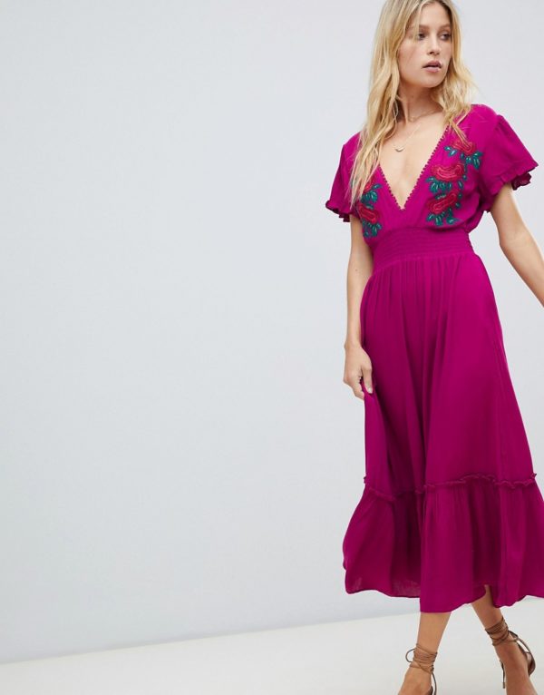 Cleobella Capri embroidered maxi dress